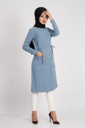 PUANE KADIN İNDİGO TUNİK -10102 - 3