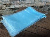 ( 14 cm x 25 cm) Tül Kese Hediyelik 100 Adet Büzgülü Organze - 1