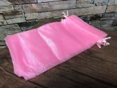( 14 cm x 25 cm) Tül Kese Hediyelik 100 Adet Büzgülü Organze - 2