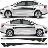 Fiat Egea Yan Kapı Şerit Oto Sticker - 1
