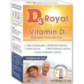 D3 ROYAL VİTAMİN D3 1000 IU ORAL DAMLA 15 ML - 1