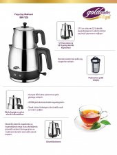 Goldmaster GM-7320 Fulya 1.7 L Çay Makinesi İnox - 2