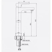 Creavit SR6500S Sharp Uzun Lavabo Bataryası - Mat Siyah - 2