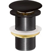 CREAVİT SF032-S Otomatik Pop-Up Lavabo Sifon Başlığı Siyah Taşmasız thumbnail 1