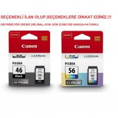 CANON PG-46 CL-56 E404/E414/E464/E484 SİYAH RENKLİ KARTUŞ - 1