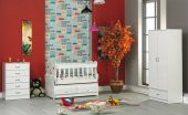 KAYKOLSAN AYICIK MODELİ BEBEK ODASI TAKIMI BEŞİK GARDROP NK-01 - 1