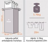 Evin Bella Çamaşır Kurutmalık Çamaşır Kurutma Askısı Çamaşır Kurutmalığı Pembe Orjinal Ambalaj YENİ - 2