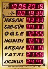 Vakitmatik Dijital Namaz Vakitlerini Gösteren Saat - 2