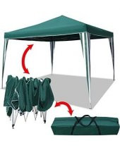 Katlanır Çardak Bahçe Çardağı Metal İskelet Gölgelik Tente 3x3 metre - 1