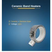 Seramik Kelepçe Rezistans West Heat 500W 220V İç çap 80mm x 50mm - 1