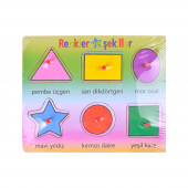 CANEM GEOMETRİK ŞEKİLLER AHŞAP PUZZLE - 1