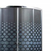 DURUL DUŞAKABİN FÜME CAM PARLAK PROFİL DAMLA DESEN - 90X90 - 100X100 - 3