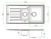 TEKA VITAE 60 B MİKRO KETEN 1,5 GÖZLÜ SOL DAMLALIKLI thumbnail 3