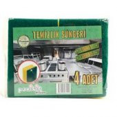 Pozitif Endüstriyel Jumbo Boy Oluklu Temizlik Süngeri 4x4 16lı - 1