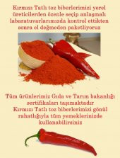 Tatlı Toz Kırmızı biber 1000 gr (Öğütülmüş) 1 kg Parmak baharat - 2