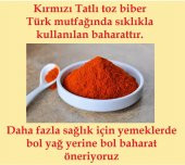 Tatlı Toz Kırmızı biber 1000 gr (Öğütülmüş) 1 kg Parmak baharat - 3