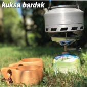 Nurgaz NG-KKS-L Kuksa Ahşap Fincan Kupa Kamp Bardak LEON - 2