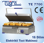 Tuğra Te-7700 16 Dilim Döküm Elektrikli Sanayi Tipi Tost Makinesi - 3