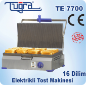 Tuğra Te-7700 16 Dilim Döküm Elektrikli Sanayi Tipi Tost Makinesi - 4