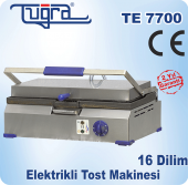Tuğra Te-7700 16 Dilim Döküm Elektrikli Sanayi Tipi Tost Makinesi - 5