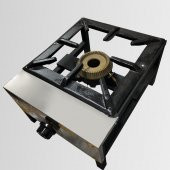 Gülcan Tekli Lokanta Ocağı Kısa Ayak Gazmer Onaylı - Ce Belgeli - Sönme Emniyet Ventilli - LPG&DOĞALGAZ Seçenekli (CE) - 2