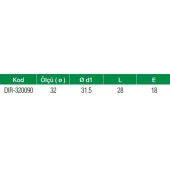 Formül PPRC 32 mm 90 Derece Dirsek PN25 (10 Adet) - 3