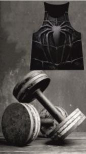 SPİDERMAN GRİ FİTNESS ATLET TANK TOP DİJİTAL BASKI - 7