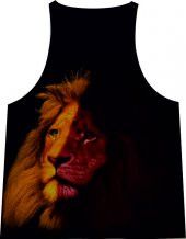 ASLAN SARI KIRMIZI GS FİTNESS ATLET TANK TOP DİJİTAL BASKI - 1