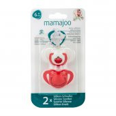 Mamajoo Silikon Ortodontik İkili Emzik Uğur Böceği / 6 ay + - 8