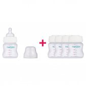 Mamajoo Silver Anne Sütü Saklama Kapları 4x150 ml & Silver Biberon 150ml - 7