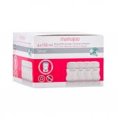 Mamajoo Silver Anne Sütü Saklama Kapları 4x150 ml & Silver Biberon 150ml - 9