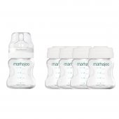 Mamajoo Silver Anne Sütü Saklama Kapları 4x150 ml & Silver Biberon 150ml - 12