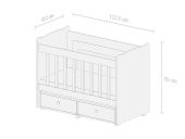 Yataklı Dıştan Sallanır Çekmeceli Beşik - 7