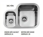 TEKA STAGE BE 625 PASLANMAZ ÇELİK TEZGAH ALTI EVYE SOL - 2