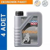 Liqui Moly 2T OffRoad 1 Lt Yarı Sentetik Motosiklet Yağı (4 Adet) (3065) - 1