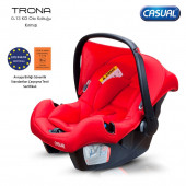Casual Trona oto koltuğu / kırmızı - 1