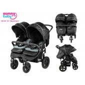 Sunny Baby  Sweety İkiz Bebek Arabası / Siyah - 1