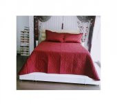 TAÇ YATAK ÖRTÜSÜ SETİ ÇİFT KİŞİLİK GRAND V1-BORDO - 1