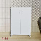 Çok Amaçlı Dolap - Ayakkabılık – Banyo, Kiler Dolabı - 4 Bölmeli - 1