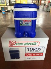 TOROS KARE TERMOS 20 LT MUSLUKLU PİKNİK TERMOSU SOĞUK SU TERMOSU - 1