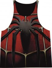 SPİDERMAN SİYAH FİTNESS ATLET TANK TOP DİJİTAL BASKI - 5