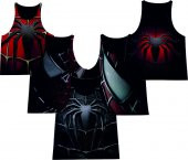 SPİDERMAN SİYAH FİTNESS ATLET TANK TOP DİJİTAL BASKI - 6
