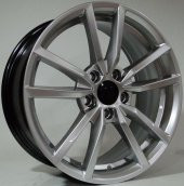 BK-684 7.5 X 16   5X120 ET35 72.56 SILVER MACHINED - 1
