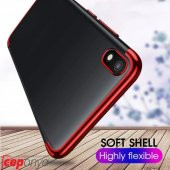 Huawei Y5 2019 Kenarları Renkli Şeffaf Kamera Korumalı Kılıf - 7