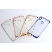 Huawei Y6 2019 Köşeleri Renkli Şeffaf Kamera Korumalı Kılıf thumbnail 7