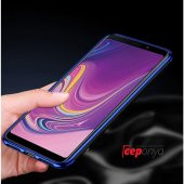 Samsung Galaxy A50 Köşeleri Renkli Şeffaf Kamera Korumalı Kılıf - 4