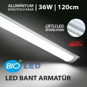 BIOLED 36W LED BANT ARMATÜR | YERLİ ÜRETİM | 120CM | BEYAZ - 1