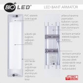 BIOLED 36W LED BANT ARMATÜR | YERLİ ÜRETİM | 120CM | BEYAZ - 2