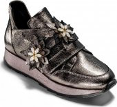 Venüs Kadın 1700256 Deri Çiçek İşlemeli Taşlı Çırtlı Ayakkabı - 1