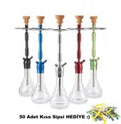 Kefo Konya Kelepçeli Kilitli Nargile Takımı + 50 Adet Sipsi Hediye! - 1